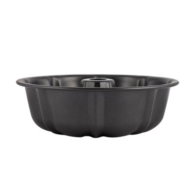 Royalford RF7032 Charlotte Bund Form Pan - Carbon Steel with Premium Non-Stick Coating for Easy Release & Clean Up - Oven Safe Cake Mould - Bundt Cake Pan - 0.7MM Thick - 25.5 x 8 CM