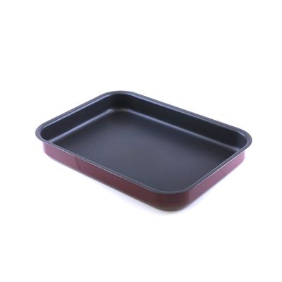 Royalford Non-Stick Square Baking Tray, 41cm Bakeware, RF1149-SP41 | Heavy Duty & Sturdy Design | Ideal for Cakes, Brownies, Bread Sticks, Cream Pie, Cookies, & More
