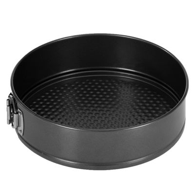 Royalford 24 CM Springform Pan with Stainless Steel Lock- RF7036| Perfect for Baking Cakes, Cheesecakes, Tarts, For Oven Use Only| Non-Stick Coating for Easy Food Release and Cleaning| Black