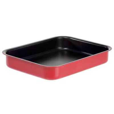 Royalford RF1147-SP32 Non-Stick Square Baking Tray, 32 CM | Premium Bakeware Carbon Steel Baking Tray, Non-Stick Baking Pan, Induction Safe Baking Pan