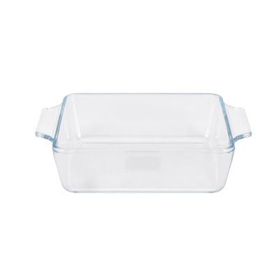 Royalford 1.0 L Glass Baking Dish with Lid-RF12207/ Rectangle Tray Perfect for Baking and Serving/ Casserole with Easy Grab Handles/ Oven, Dishwasher and Freezer Safe, Perfect for Making Sweet and Savory Dishes