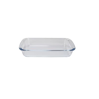 Royalford RF8803 Rectangle Borosilicate Glass Baking Trays - 3pcs Set - Roasting & Baking Tray | Oven Safe, Dishwasher & Freezer Safe | Ideal for Cooking Serving Storing Freezing Roasting | 1L, 1.6L & 2.2L