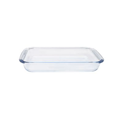 Royalford RF8802 Rectangle Borosilicate Glass Baking Trays - 3 pcs set - Roasting & Baking Tray | Oven Safe, Fridge, Dishwasher & Freezer Safe | Easy Clean | Ideal for Cooking Serving Storing Freezing Roasting