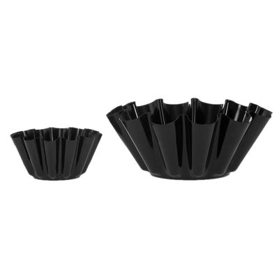 Royalford Pack of Two Brioche Cake Mold- RF8785| Mini Flower Pan Perfect for Brioche, Cakes, Jelly, etc| Premium Non-Stick Coating for Easy Food-Release and Easy Cleanup| For Oven Use Only| Black