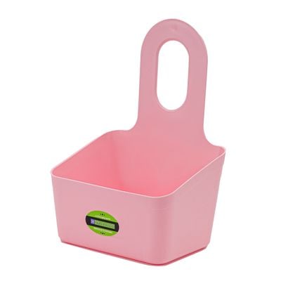 Royalford Multipurpose Hanging Basket- RF11294| Plastic Organizer for Kitchen Supplies, Office Supplies and Bath Supplies, Strong and Durable Construction| Break-Resistant, Light-Weight, Perfect for Bathroom, Kitchen, Home, Office| Pink