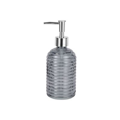 Royalford Bathroom Accessories Set-RF12311/ Includes Soap Tray, Liquid Dispenser and Toothbrush Holder/ Versatile Refillable Dispensers, Aesthetic Design, Multipurpose One Hand Use for Bathroom Washbasin/ Grey