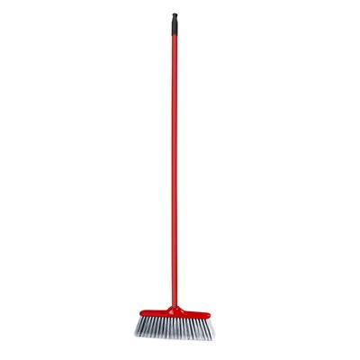 Royalford RF5832 Long Floor Broom with Strong Iron Handle - Upright Long Handle Broom with Stiff Bristles | Multipurpose Cleaning Tool Perfect for Home or Office Use |Ideal for All Sweeping Cleaning Job