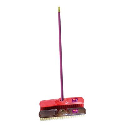 Royalford RF5832 Long Floor Broom with Strong Iron Handle - Upright Long Handle Broom with Stiff Bristles | Multipurpose Cleaning Tool Perfect for Home or Office Use |Ideal for All Sweeping Cleaning Job