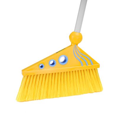 Royalford RF4477 Plastic Broom with Dustpan Set - Hand Broom with Durable Bristles - Broom Set Having Frayed and Angled Tips - Cleaning Tool Perfect for Home or Office Use