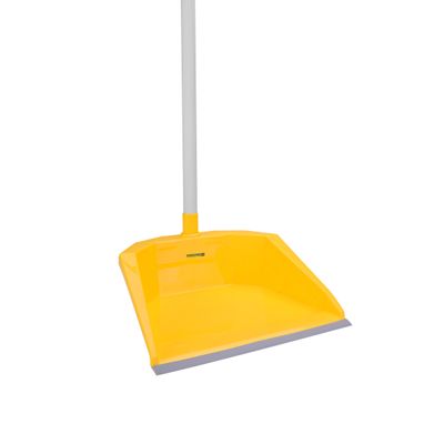 Royalford RF4477 Plastic Broom with Dustpan Set - Hand Broom with Durable Bristles - Broom Set Having Frayed and Angled Tips - Cleaning Tool Perfect for Home or Office Use