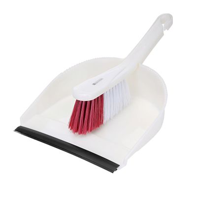 Royalford Dust Pan with Cleaning Brush RF2368-DPW/B