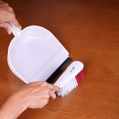 Royalford Dust Pan with Cleaning Brush RF2368-DPW/B