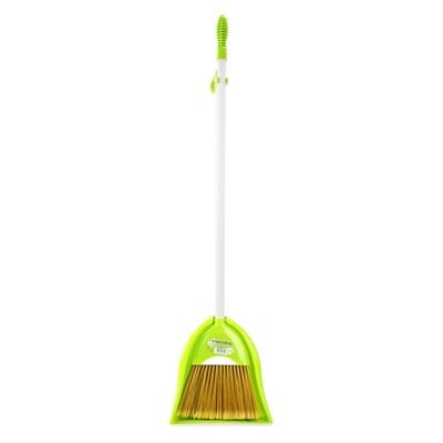 Plastic Broom With Dustpan SetRoyalford RF7139 Plastic Broom with Dustpan Set - Duel Textured Bristles| Long Handles & Dustpan| Ideal for all types of floors like wooden, granite, marble 