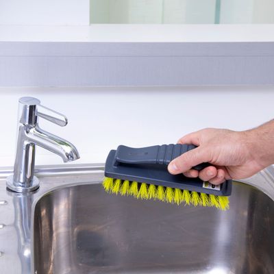 Royalford Floor/Dish Brush, Convenient to Use, Elegant Design RF2357GR | Gripped Handle | Multifunctional | Ideal for Cleaning Utensils, Bathroom Floors and More