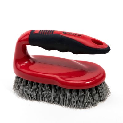 Royalford One Click Series Brush- RF8827| Scrubbing Brush with Handle| Multi-Purpose Scrub with Bristles for Cleaning Kitchen and Bathroom| Superior Quality Cleaning Brush, Abrasive Cleaning Power| Strong and Comfortable Grip| Cleaning Supplies