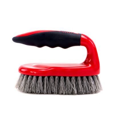 Royalford One Click Series Brush- RF8827| Scrubbing Brush with Handle| Multi-Purpose Scrub with Bristles for Cleaning Kitchen and Bathroom| Superior Quality Cleaning Brush, Abrasive Cleaning Power| Strong and Comfortable Grip| Cleaning Supplies