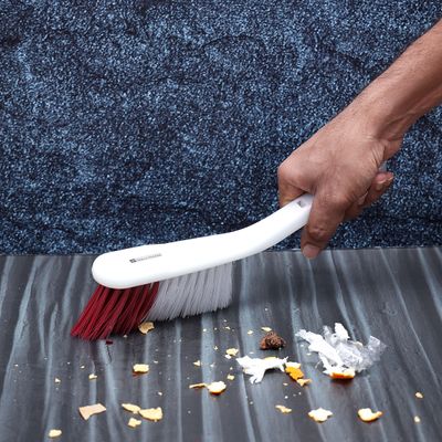 Royalford Cleaning Brush, Hand Broom, Durable Stiff Bristles, Frayed and Angled Tips - Strong Handle, Sturdy Grip with Smooth Edges - Cleaning Tool Perfect for Home or Office Use