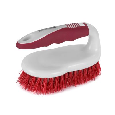 Floor/Dish Brush, with Gripped Handle, RF2356-FB | Flexible Stiff Bristles | Heavy Duty Brush for Bathroom, Shower, Sink, Carpet, Floor