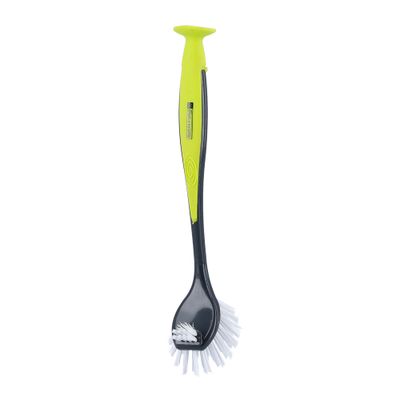 Royalford Dish Brush | Portable Long Soft Handle | RF9604 | Flexible Ergonomic Design with Hanging Hole | Kitchen Brush | Best Scratch-Free Cleaning Tool for Pots, Dishes Pans & More