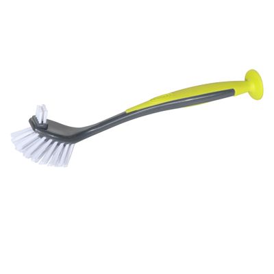 Royalford Dish Brush | Portable Long Soft Handle | RF9604 | Flexible Ergonomic Design with Hanging Hole | Kitchen Brush | Best Scratch-Free Cleaning Tool for Pots, Dishes Pans & More