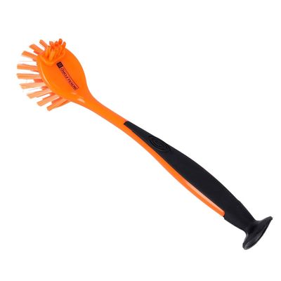 Royalford Dish Brush | Portable Long Soft Handle | RF9604 | Flexible Ergonomic Design with Hanging Hole | Kitchen Brush | Best Scratch-Free Cleaning Tool for Pots, Dishes Pans & More