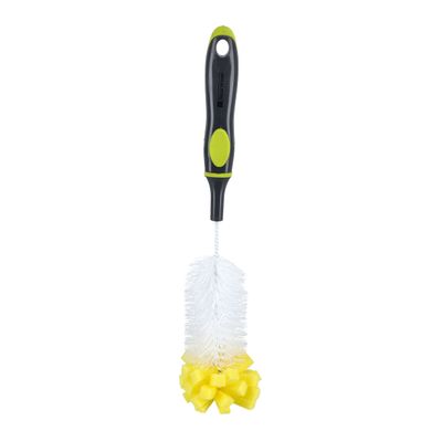 Royalford Bottle Cleaning Brush-RF9916| Multi-Purpose Brush with Sponge Head Suitable for Cleaning Bottles, Cups, Teapots, etc.| Comfortable Handle for Easy Cleaning| Scrubber for Washing Bottles| Kitchen Tool| Green
