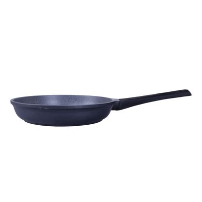 Royalford 26 CM Die-Cast Aluminum Fry Pan- RF8595| Strong Die-Cast Aluminum Body with Non-Stick Marble Coating and Bakelite Handle| Heat Resistant Exterior, Induction Bottom and Dishwasher-Safe| Grey