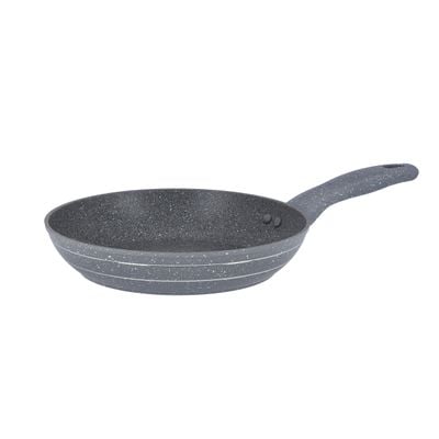 Royalford 26cm Smart Granit Series Fry Pan with Lid, RF9953 | 5 Layer Granite Non-Stick Coating Pan | Multiple Hob Compatibility | Heat-Resistant Handle with Hanging Loop | Ideal Frying, Cooking, Sauteing & More