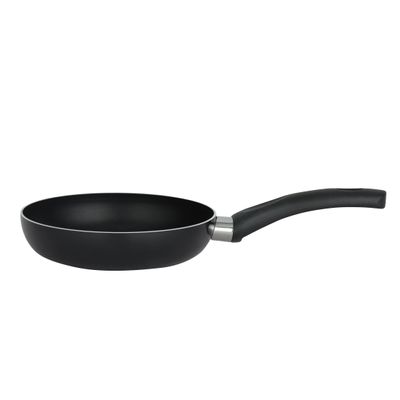 Royalford 20 CM Aluminum Fry Pan- RF11664| Strong Aluminum Body With Non-Stick Coating And Bakelite Handle| Heat Resistant Exterior, Compatible With Hot Plate, Halogen, Ceramic And Gas Stovetops| Perfect For Frying, Sauting, Tempering| Black