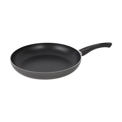 Royalford 24 CM Aluminum Fry Pan- RF11976| With Tempered Glass Lid, Strong Aluminum Body With Non-Stick Coating And Bakelite Handle| Compatible With Hot Plate, Halogen, Ceramic And Gas Stovetops| Perfect For Frying, Sauting, Tempering| Black