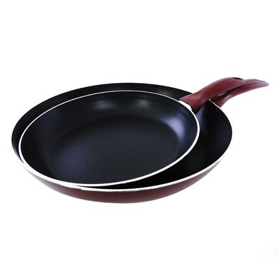 Royalford RF1754-FPSET 2Pcs Aluminium Fry Pan 28 & 22 Cm - Non-Stick Coating with Ergonomic Handle | Dishwasher Safe | 2.5mm Thick Induction Base | Ideal for Frying, Sauting, Stir-Frying