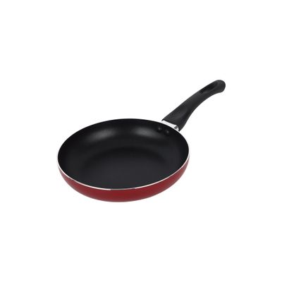 Royalford 2 Piece Frypan Set- RF12596/ 20 cm and 26 cm, Strong Aluminum Body with Nonstick Coating and Heat Resistant Bakelite Handle/ CD Bottom, Compatible with Hot Plate, Halogen, Ceramic and Gas Stovetops/ Perfect for Frying, Sauting, Tempering/ Red 