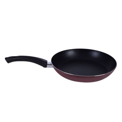 Royalford RF2953 Frying Pan, Aluminum Non-Stick Fry Pan, Lid | Ergonomic Handle | Saute Pan/Deep Frying Pan with Glass Lid | Suitable for Gas Hob | Ideal for Frying Sauting Stir Frying