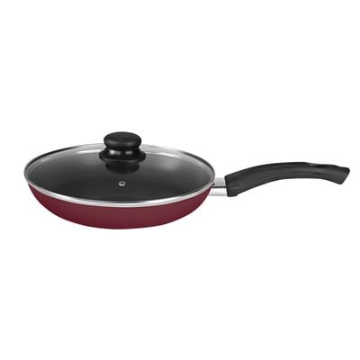 Royalford RF2952 Fry Pan, Lid, 26 CM, Non-Stick Kitchenware Pan Set, Value Fry Pan Set with Lid, Induction Safe Frying Pan