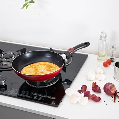 Royalford RF2957 26cm Frying Pan, Aluminum Non-Stick Fry Pan - Ergonomic Handle - Saute Pan/Deep Frying Pan | | Suitable for Multiple Hob Types | Ideal for Frying Sauting Stir Frying 