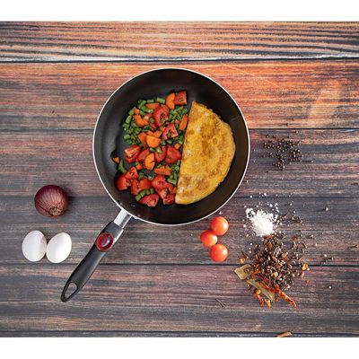 Royalford RF2958 Non-stick 28 cm fry pan with Induction Base & Cool Touch Bakelite Handle