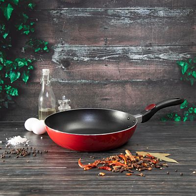 Royalford RF2958 Non-stick 28 cm fry pan with Induction Base & Cool Touch Bakelite Handle