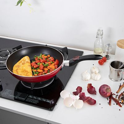 Royalford RF2958 Non-stick 28 cm fry pan with Induction Base & Cool Touch Bakelite Handle