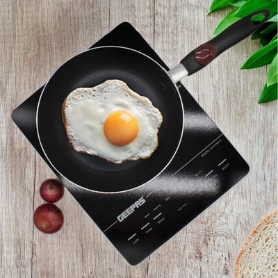 Royalford RF2956 Non-Stick Fry Pan- 24 CM, Heavy duty handle | Multiple Hob Compatibility | Heat-Resistant Handle with Hanging Loop | Ideal Frying, Cooking, Sauteing & More