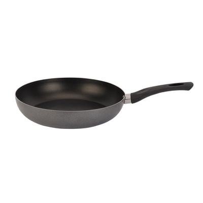 Royalford 30 CM Nonstick Frypan- RF12103| Strong Press Aluminum Body With Non-Stick Coating And Heat Resistant Bakelite Handle| Dot Induction Bottom, Compatible With Hot Plate, Halogen, Ceramic And Gas Stovetops| Perfect For Frying, Sauting, Tempering| Black 