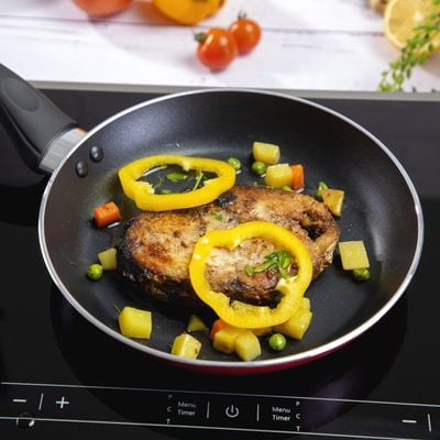 Royalford RF1262FP26 Fry Pan, 26 CM | Frying Pan - Black, Non-Stick Fry Pan Set. Non-Stick Cookware, Recyclable Material Fry Pan