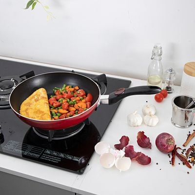 Royalford RF2959 Non-Stick 30 cm Fry pan, Inductuction Base & Cool Touch Bakelite Handle