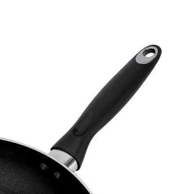 Royalford Non-Stick Fry Pan, 30cm Fry Pan with Handle, RF1256FP30 | Ergonomic Handle With Loophole| Durable & Sturdy| Ideal for Searing, Sauteing, Braising, Pan-Frying & More