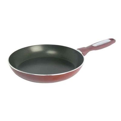 24cm Non-Stick Flat Fry Pan, Bakelite Handle, RF1261FP24 | 3mm Thickness | Triple Layer Non-Stick Coating, Suitable for all Hobs | Even Heat Distribution