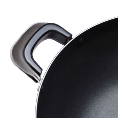 Royalford RF324WP26 Kadai Wok Pan | 26 CM | Induction Safe | with Durable Non-Stick Granite Coating  | Frypan & Heat-Resistant Handles | Cookware Casserole Pan | Ideal for Frying, Sauteing, Cooking & More