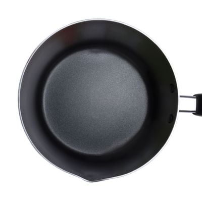 Royalford Aluminium Milk Pan, 14cm Pan with Handle, RF2010 | Highly Durable Non-Stick Pan | 2 Layer Construction | Compatible on Multiple Hobs