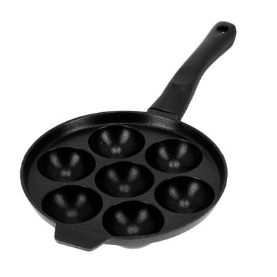 Aluminium Appam Maker - Nonstick Cast Aluminum Alloy Baking Tray with 7 Pieces | Ideal Kitchen Home Cookware Maker Nonstick Baking Tray Pan Mini Cake Pop Maker