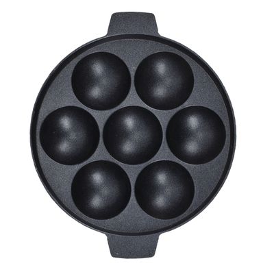 Royalford Unniyappam Maker with 7 Pits and Non-Stick Coating, RF10142 | Premium Quality Aluminium Body | 3 Layer Durable Coating | Multipurpose Maker with Spatula & Scrubber