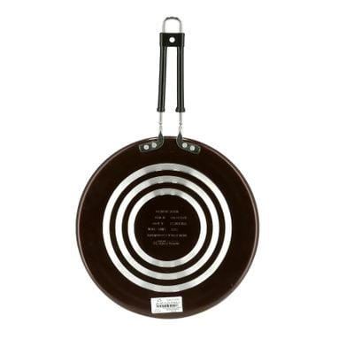 Royalford RF9704 Aluminium Round Tawa 30cm - Marble Coating Pan Suitable for Crepe Chapatti Pancakes Roti Dosa Flatbread or Naan Bread | 4 Layer Non-Stick Surface, PFOA, PTFE Free