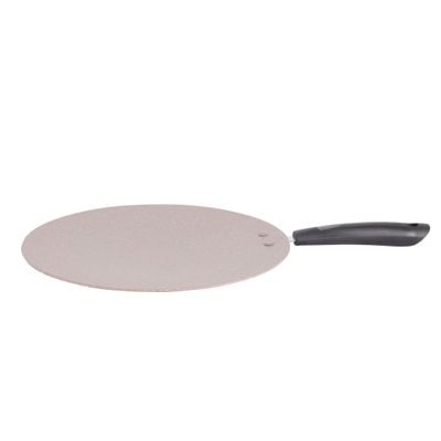 Royalford 30 CM Smart Granite Series Tawa- RF9507BGE| Forged Aluminum with Granite Coating For Roti, Chapatti, Dosa| Non-Stick Tawa with Bakelite Handle| 5-Layer Construction and Elegant Design| Compatible with Hot Plate, Halogen, Ceramic and Gas| Pink